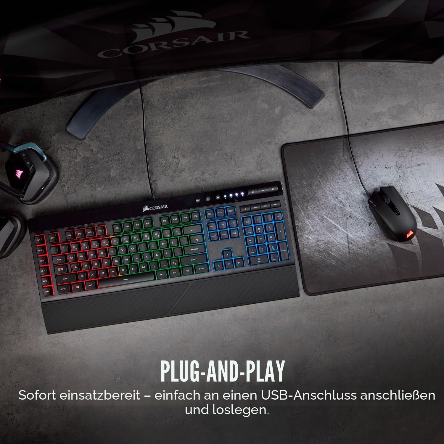 Thumbnail 6 de Corsair Harpoon PRO RGB Wired Gaming-Maus (12.000 DPI, iCUE, 6 Tasten) – leicht, kabelgebunden in Schwarz