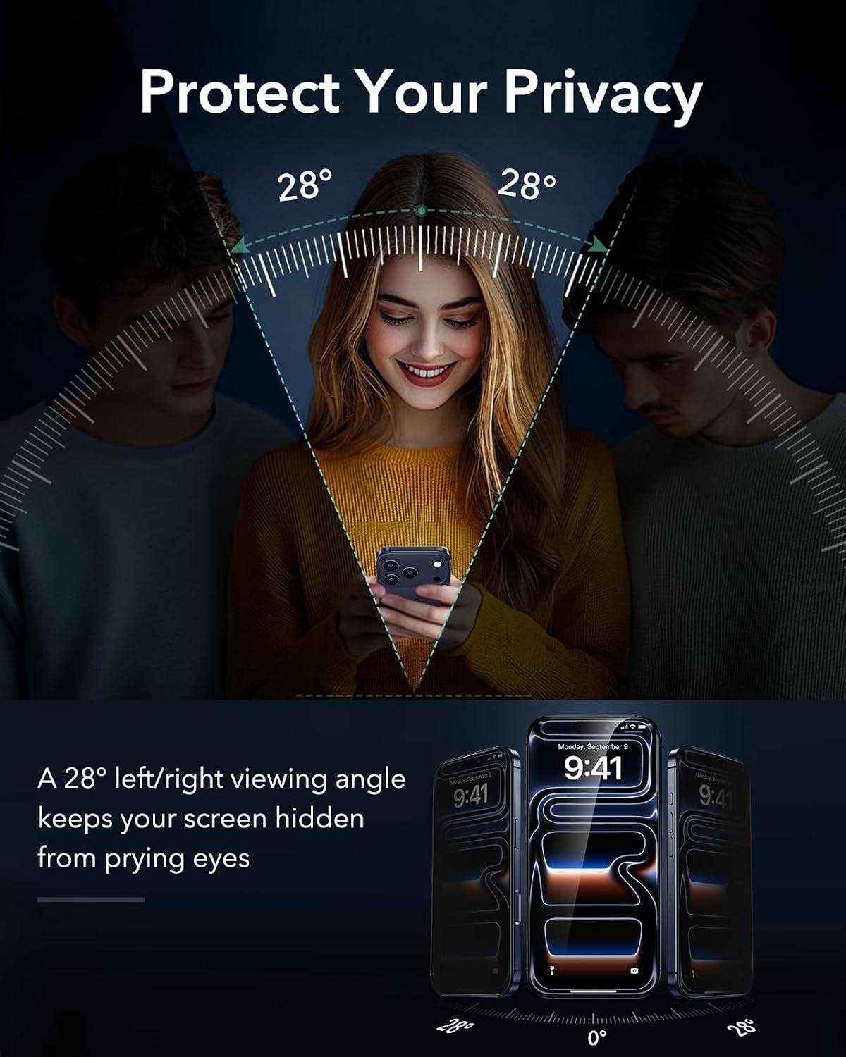 Thumbnail 2 de ESR Armorite Privacy Screen for iPhone 17 Pro Max