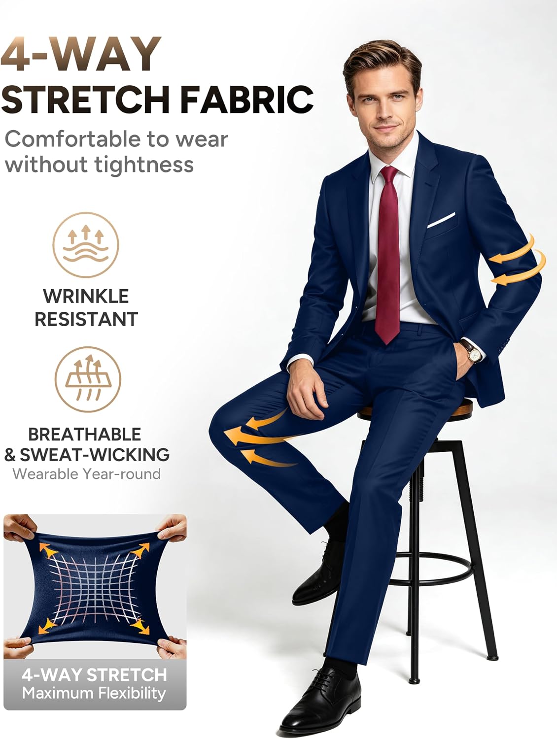 Detalle 2 de Western Lion Men's Suit Set, 5-Piece