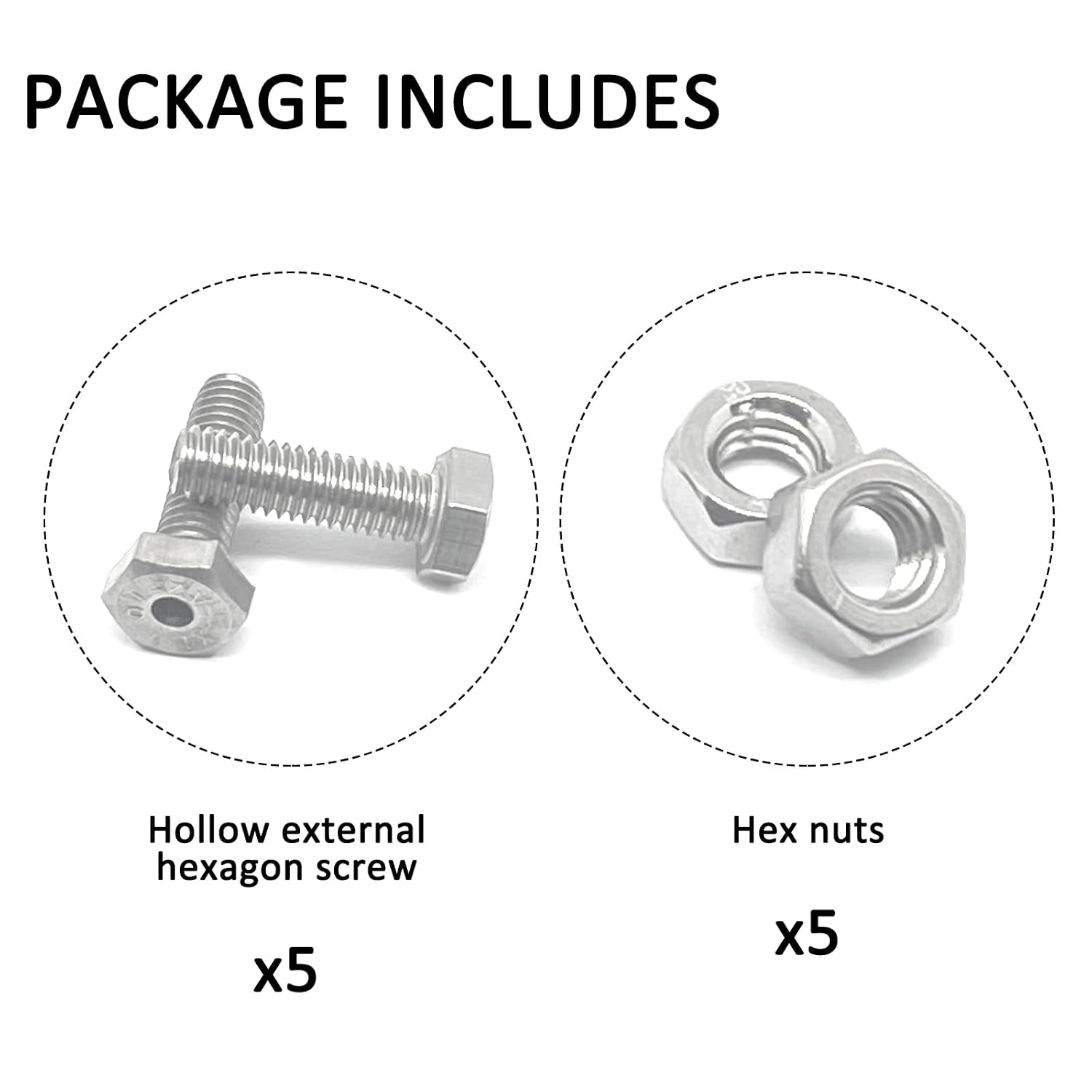 Detalle 1 de Hollow Hex Bolts, M6 x 20mm
