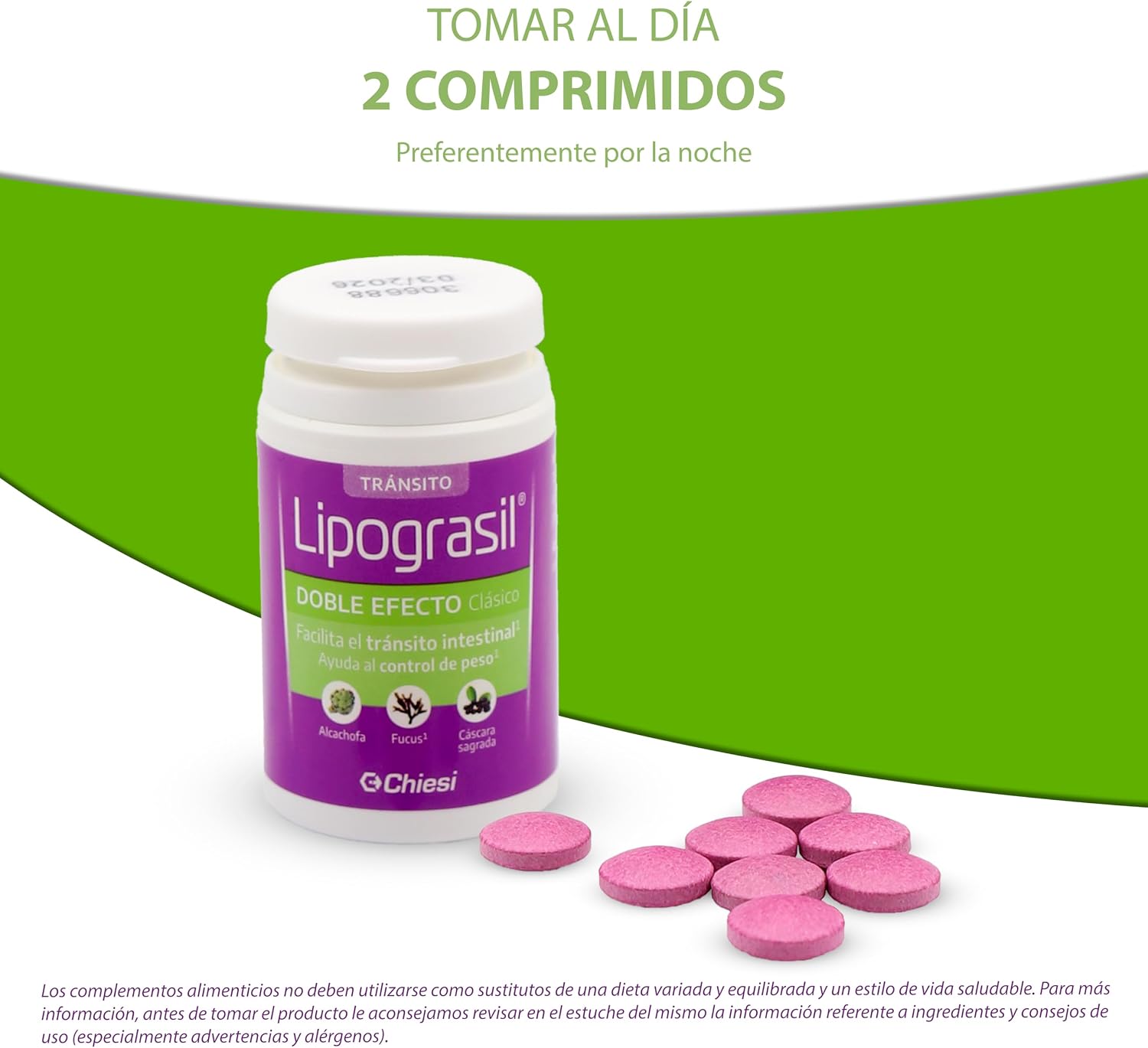 Thumbnail 3 de LIPOGRASIL Clásico Doble Efecto - 50 comprimidos: fucus, alcachofa y cáscara sagrada