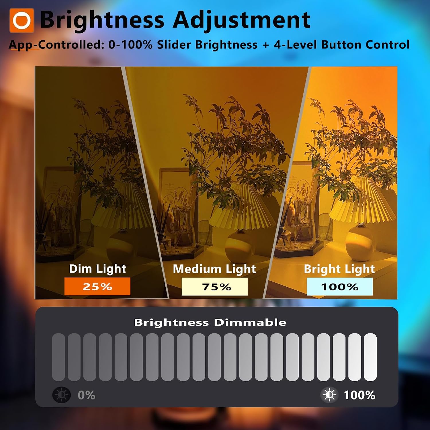 Thumbnail 6 de easeking ELSA-RR02-USB LED Sunset Projector Lamp, 54 Modes, App Control
