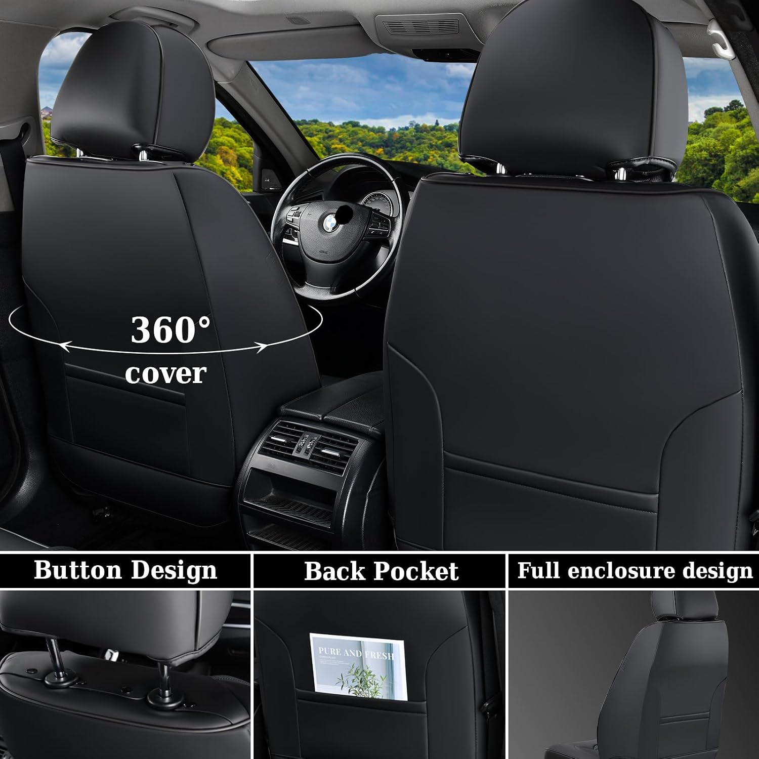 Detalle de Coverado Front Seat Covers Leatherette