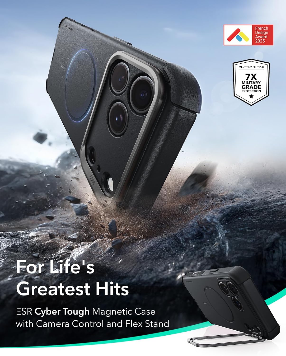 Thumbnail 1 de ESR iPhone 17 Pro Max Case with 7X Drop Protection