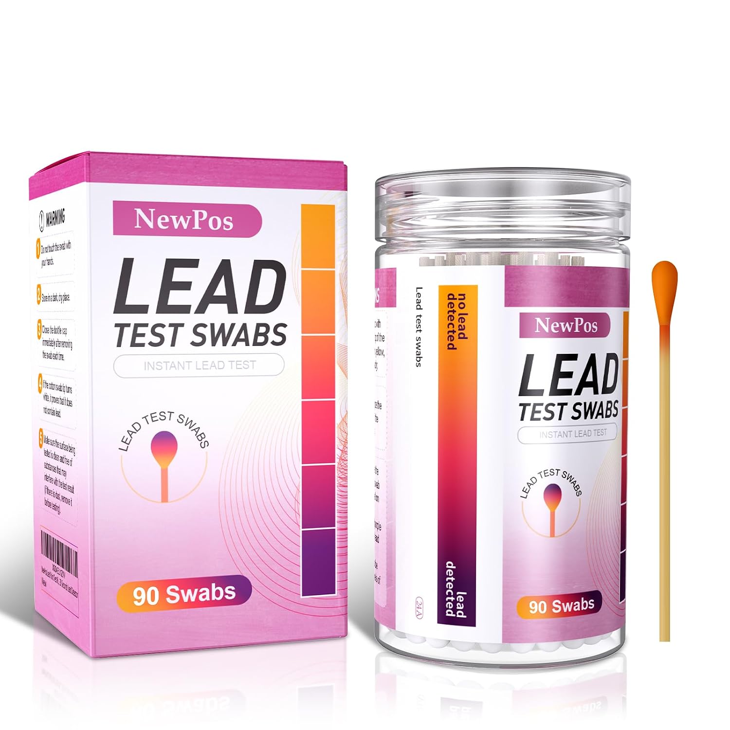 Thumbnail 6 de NewPos Lead Test Kit, 30 Swabs