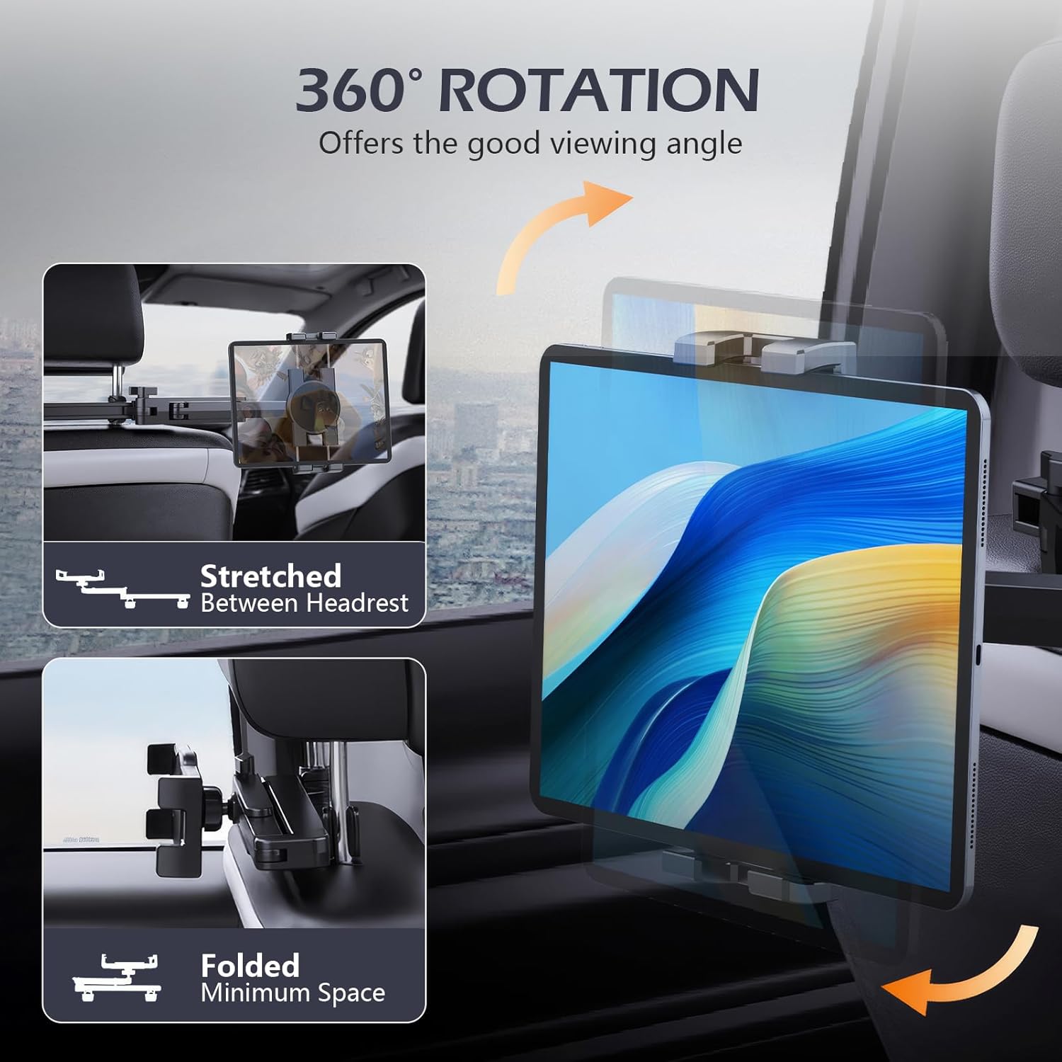 Thumbnail 5 de Romon Porta Tablet da Auto Poggiatesta 4,7–12,9"