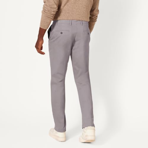 Detalle 1 de Amazon Essentials pantalón chino de pitillo elástico, carbón, 29W/30L