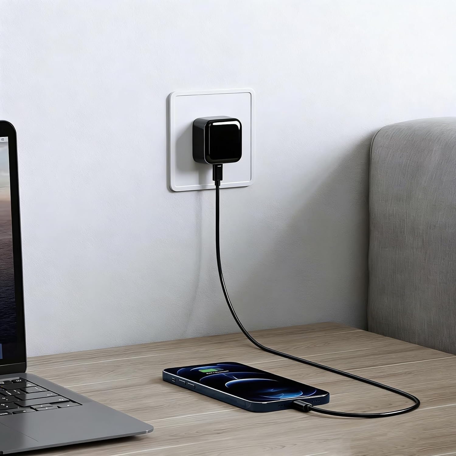 Detalle de Samsung 25W fast charger with 2m USB-C cable