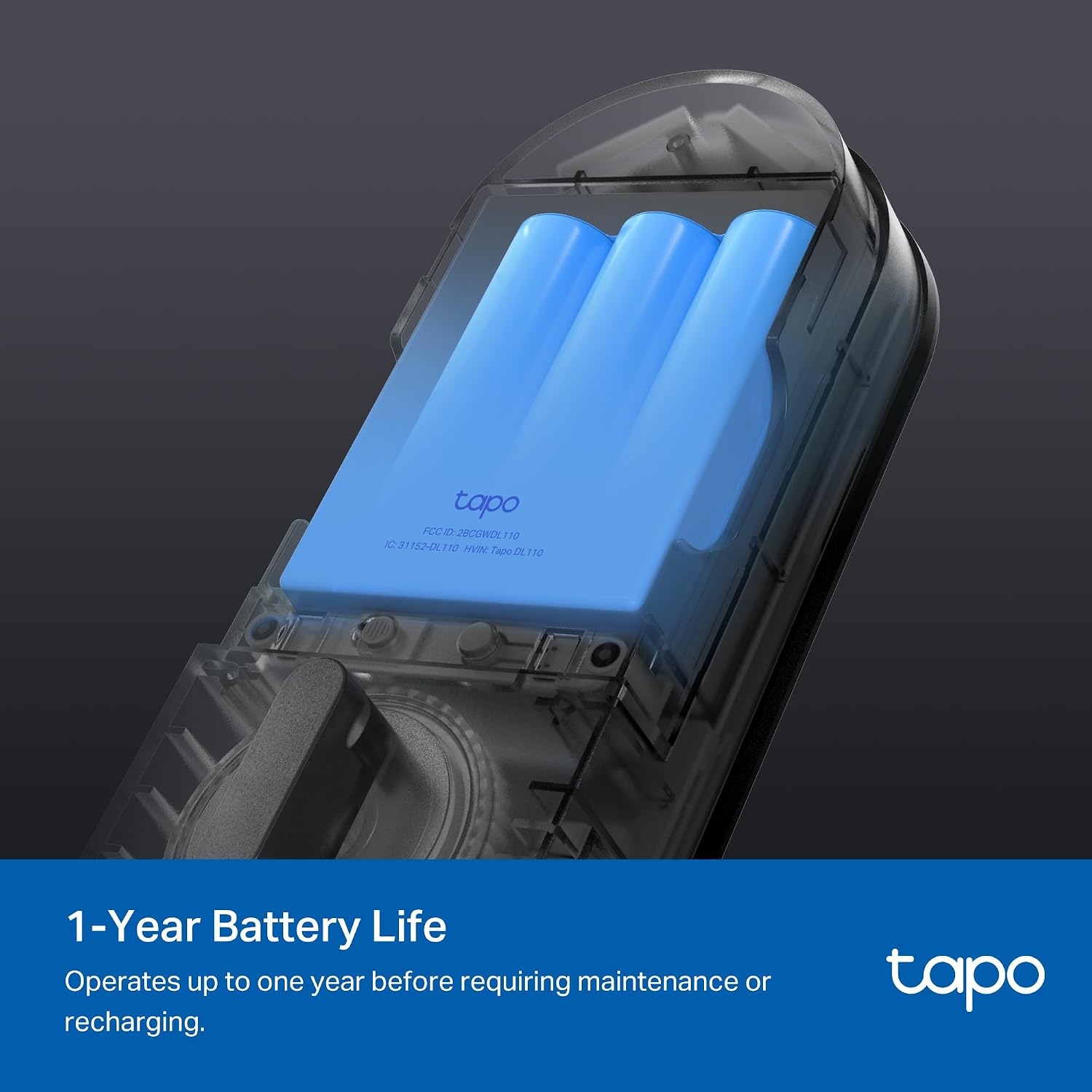 Detalle 2 de TP-Link Tapo DL110 Smart Deadbolt with Fingerprint 1️⃣🔒