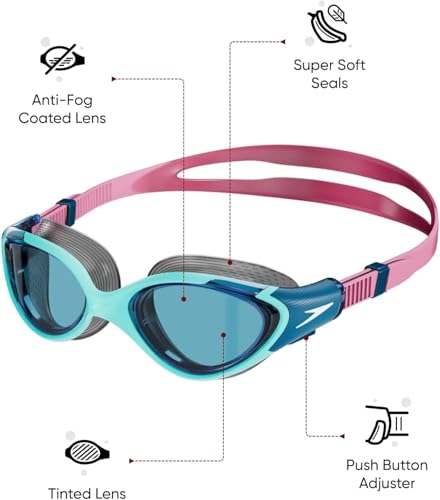 Detalle 2 de Speedo Mujer Gafas de natación Biofuse 2.0: ajuste cómodo y antivaho para rostro femenino