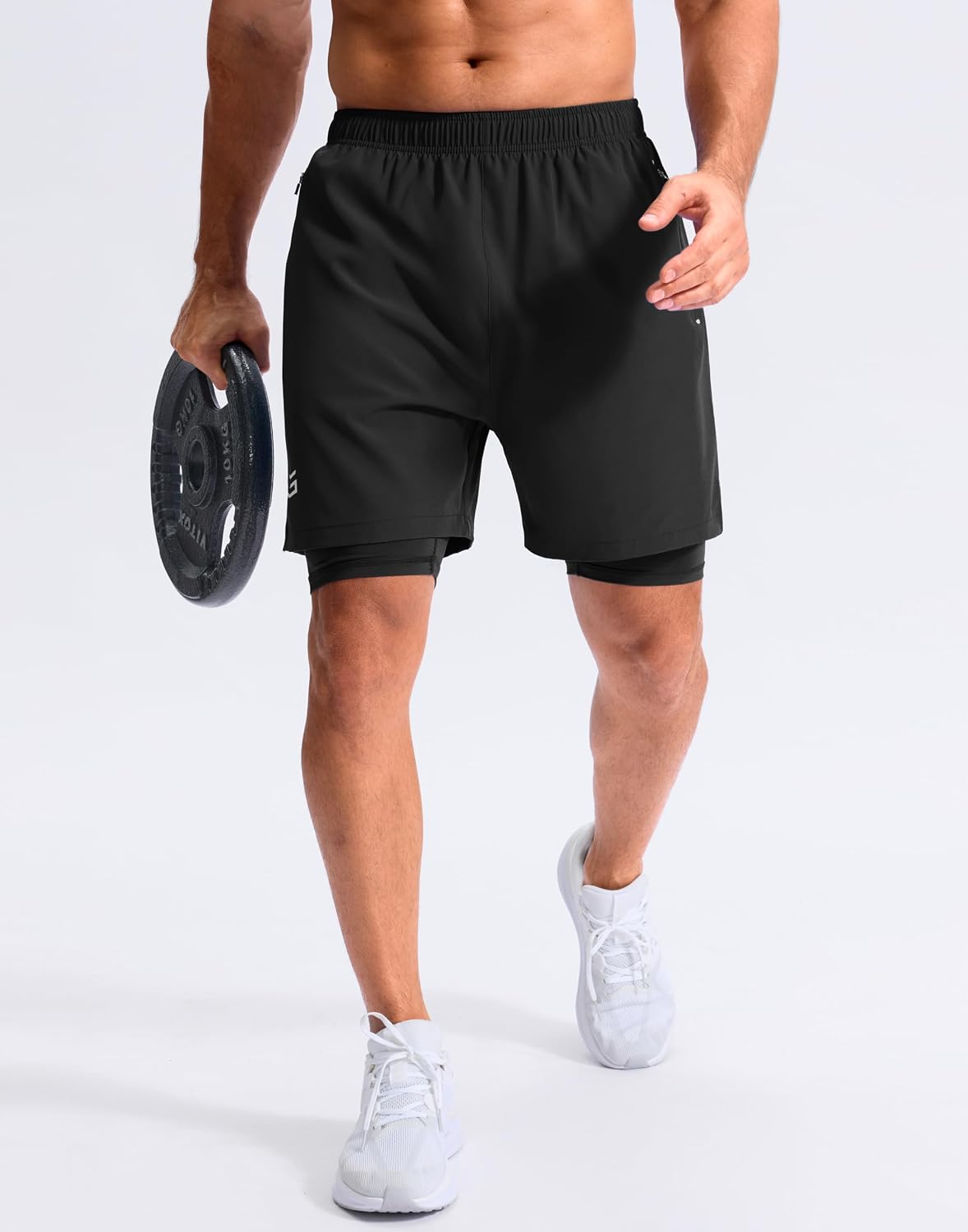 Detalle de G Gradual Men's Running Shorts 2-in-1