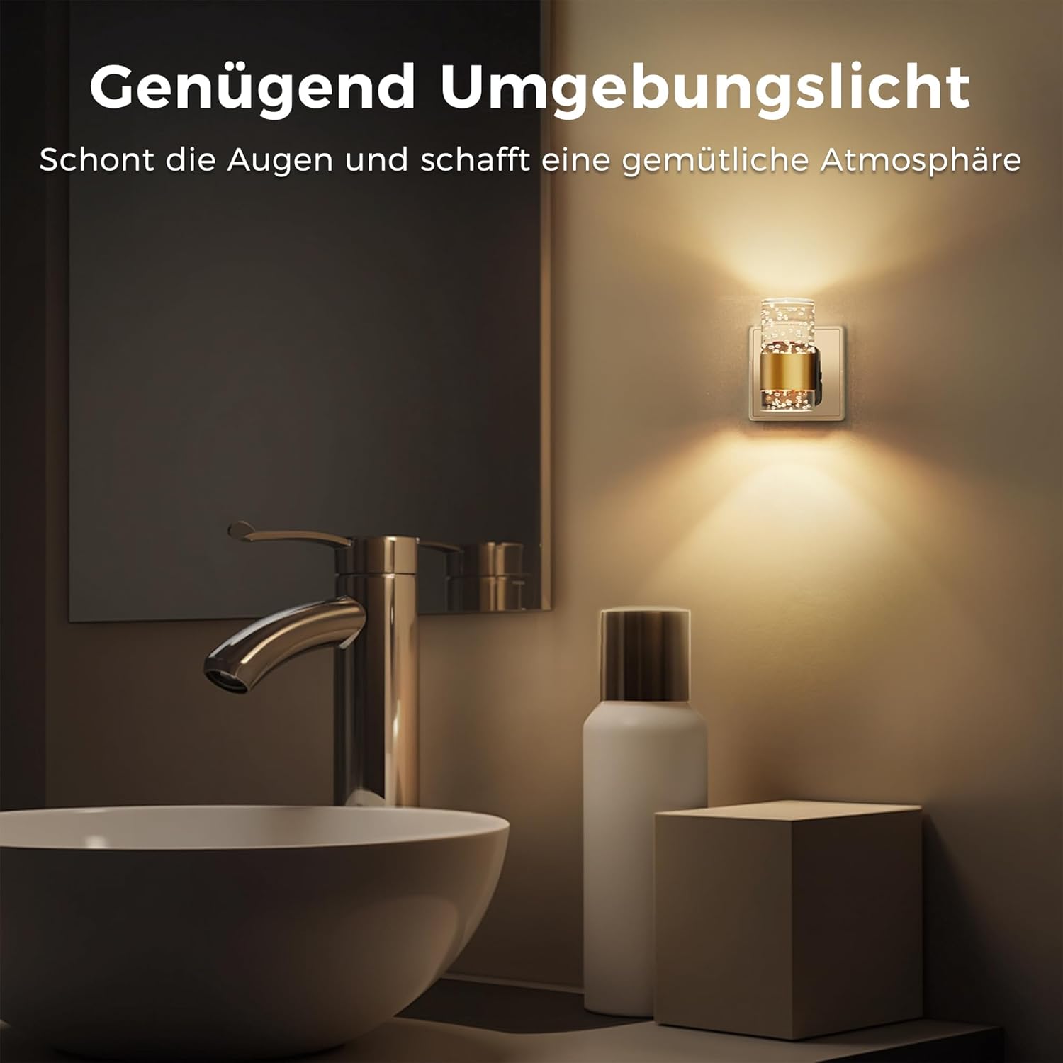 Thumbnail 3 de LOHAS-LED Nachtlicht Steckdose mit Dämmerungssensor – Warmweiß 3000K, 0–100 Lumen, dimmbar