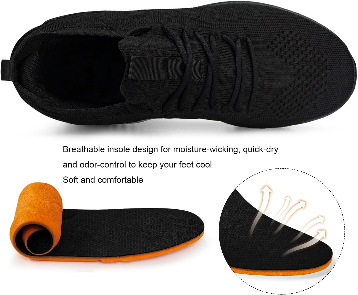 Detalle 1 de Pujcs Men's Tennis Shoes Slip-On Sneakers