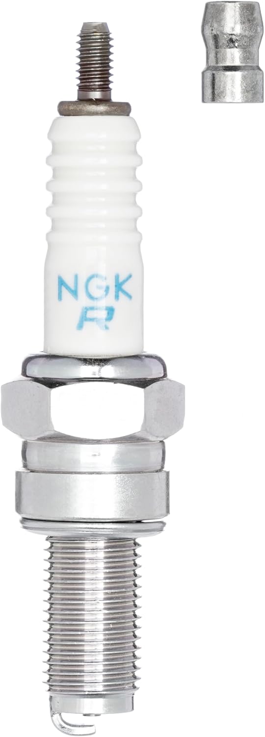 Thumbnail 1 de NGK CR8E Spark Plug - White/Silver