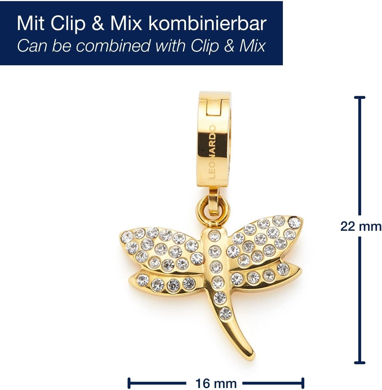 Thumbnail 1 de JEWELS BY LEONARDO Anhänger Clip & Mix Elisabeth 2,2 cm