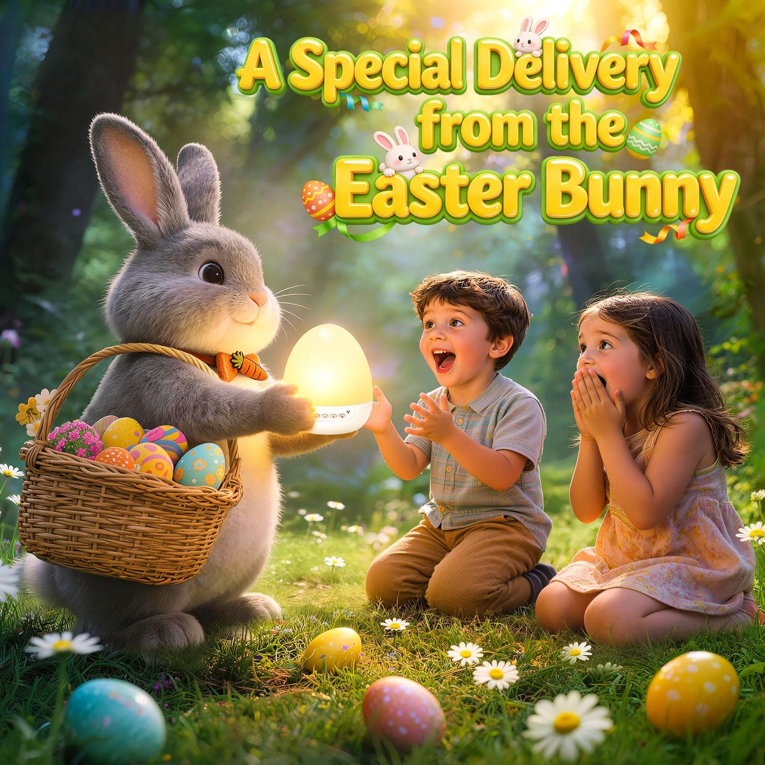 Thumbnail 4 de One Fire DIY Oster-Dino-Ei Projektor Kinder – Nachtlicht mit 14 Filmen, Stickern, Musik, Timer & Fernbedienung