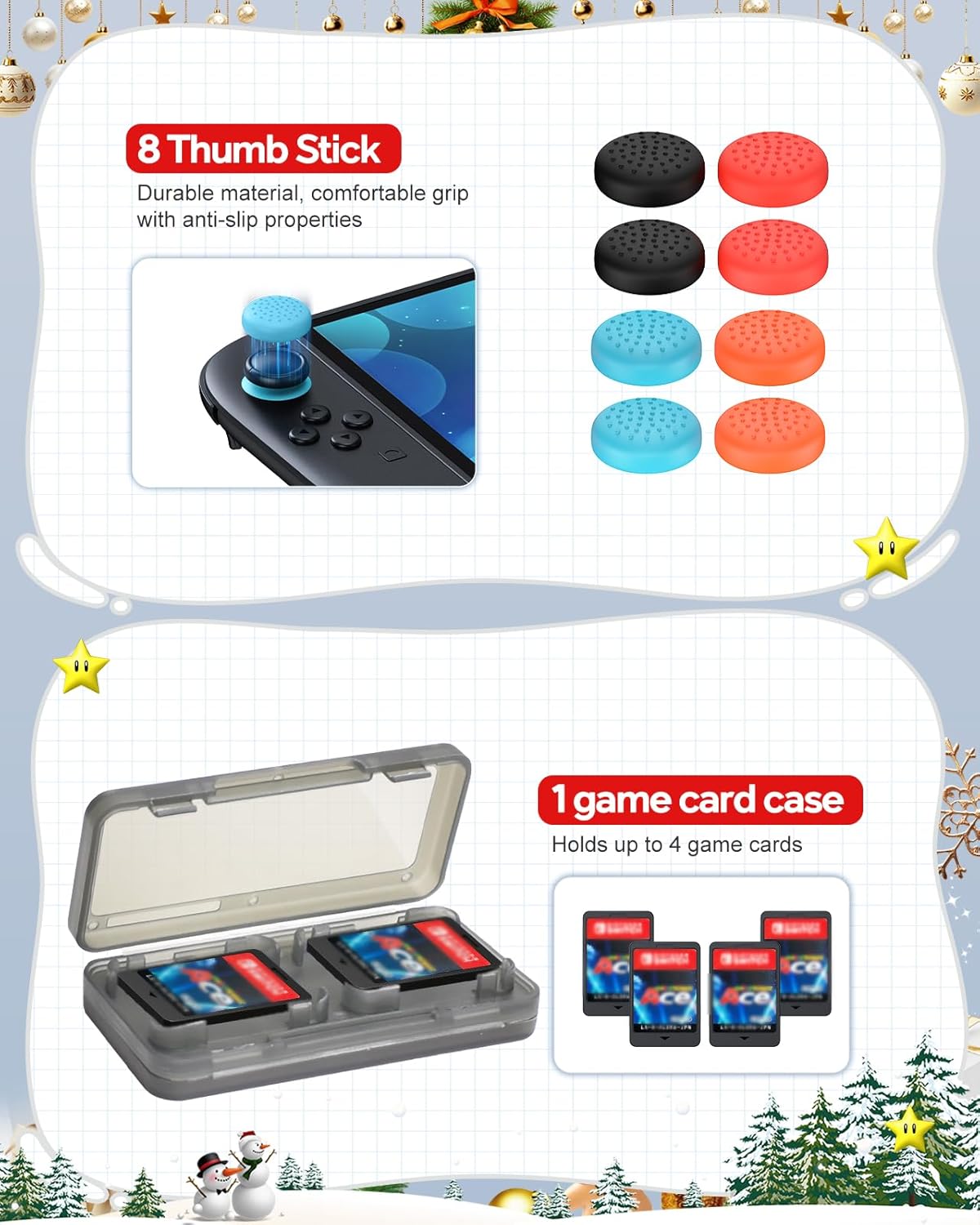 Thumbnail 6 de 20 in 1 Switch 2 Accessories Bundle with Hard Case