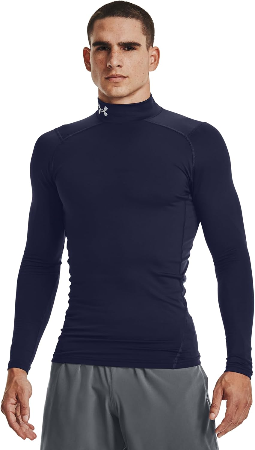 Thumbnail 1 de Under Armour Men’s UA CG Armour Comp Mock thermal long sleeve base layer top (mock neck)