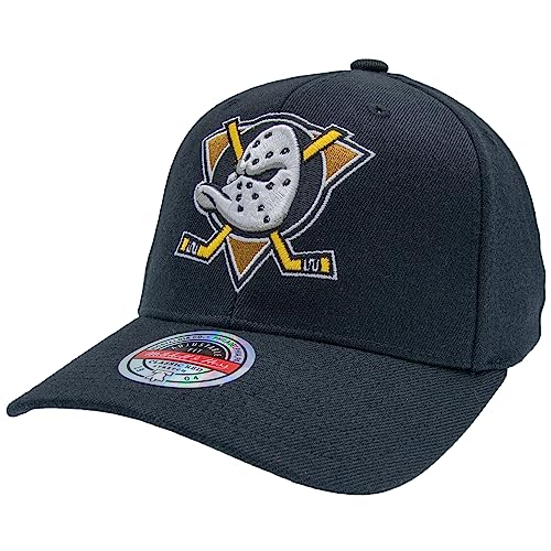 Detalle de Mitchell & Ness NHL Classic Red Snapback – Anaheim Ducks, Nero, Taglia Unica
