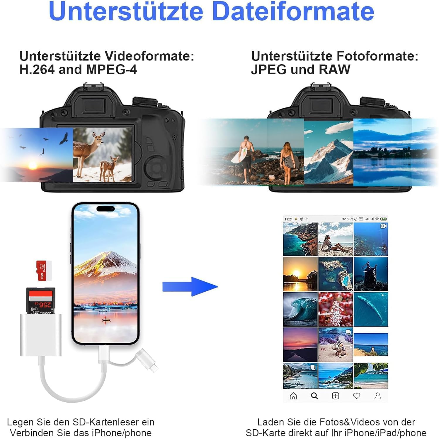 Thumbnail 5 de SD Kartenleser iPhone/USB‑C 2 TB
