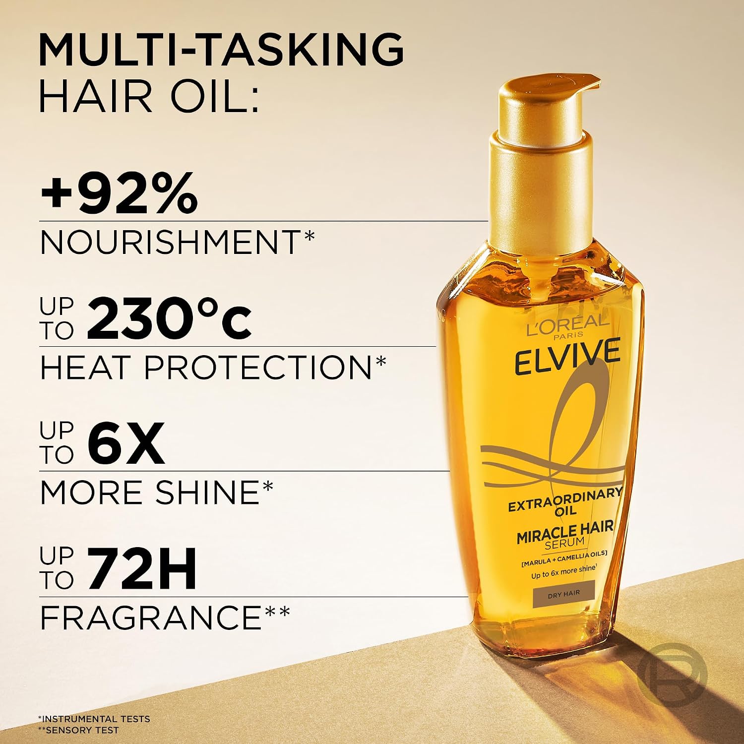 Thumbnail 1 de L'Oréal Paris Elvive Extraordinary Oil Miracle Shine Hair Serum 100ml – a practical, multi-use serum