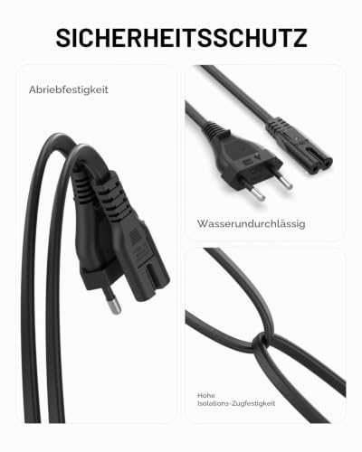 Thumbnail 4 de Superer 2M Netzkabel – geeignet für PS5, PS4, Xbox Series X/S, TV & mehr