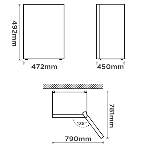 Thumbnail 9 de COMFEE' RCD50WH2(E) Mini Frigo Bar 43L: compatto, silenzioso e reversibile