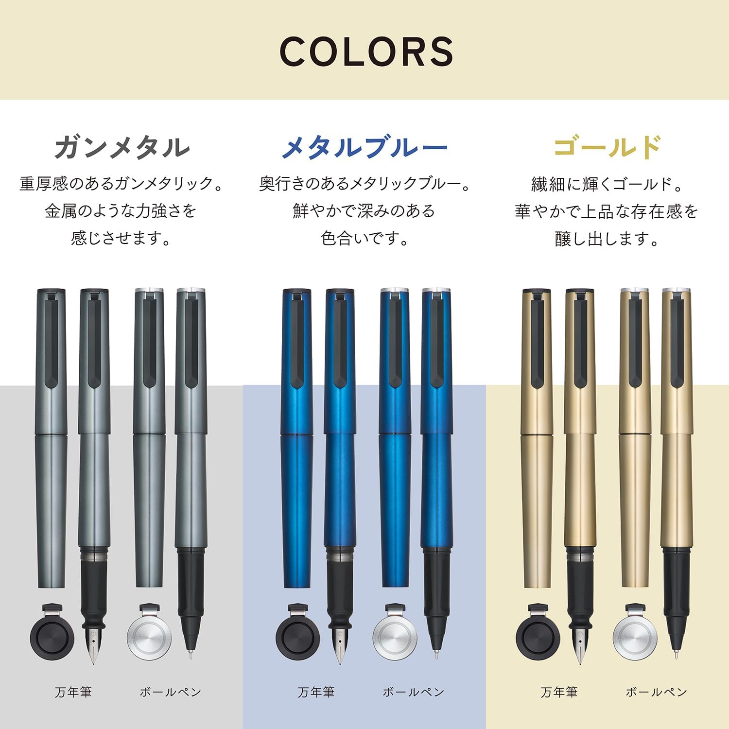 Detalle 2 de セーラー万年筆 TUZU ADJUST Forge 10-0741-479 万年筆 ゴールド・中字