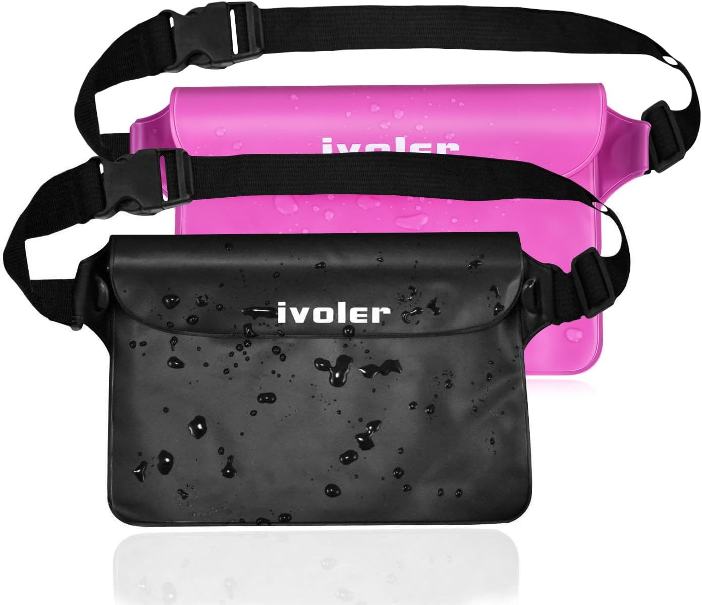 Detalle de ivoler Waterproof Pouch Bag 2 Pack – Universal Dry Bags for Phone, Cash & Documents