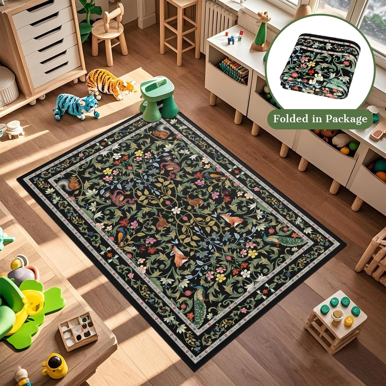 Thumbnail 6 de TUKDAK Rugs for Living Room Non Slip 120x180cm – Soft Faux Cashmere, Machine Washable