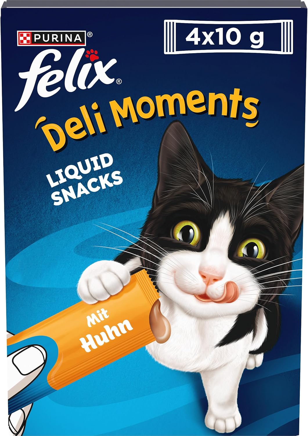Detalle de Felix Deli Moments Cremiger Katzensnack 44er Pack 🐱