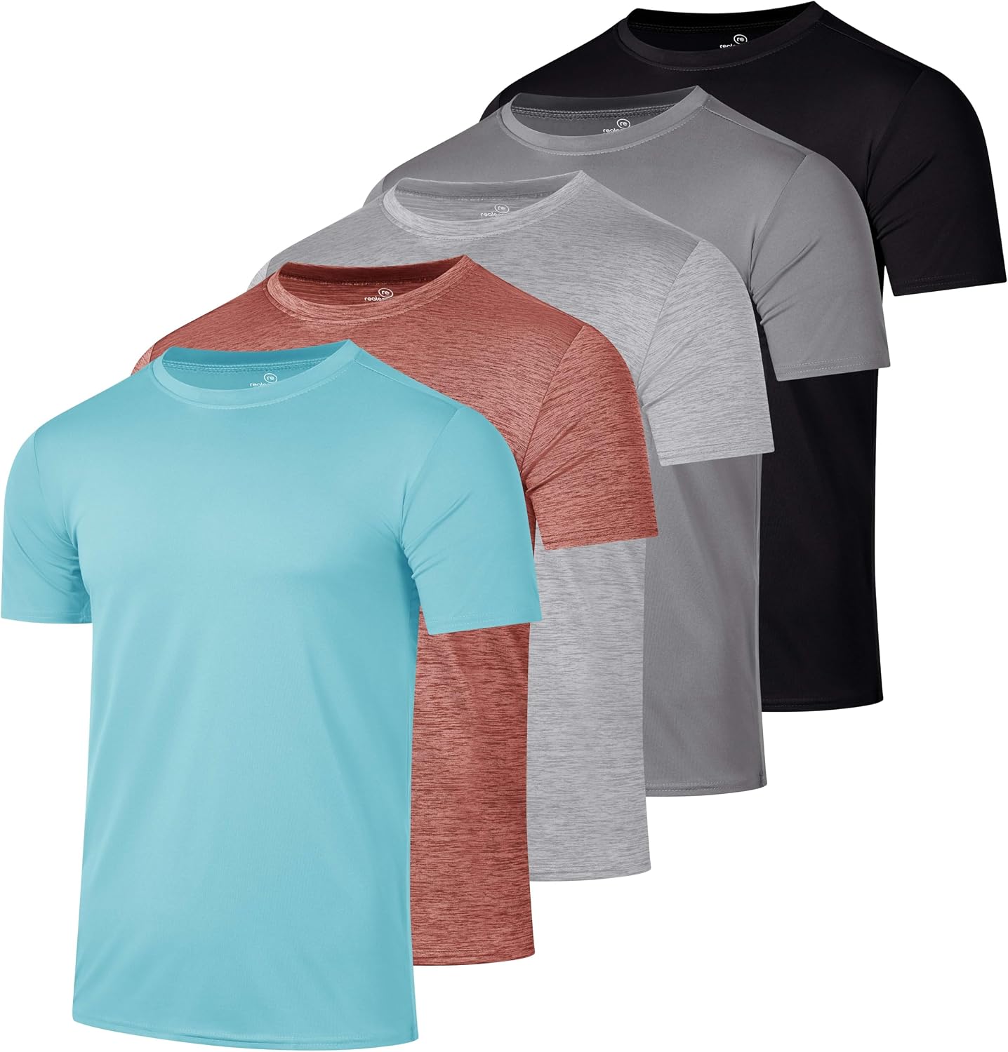 Detalle de Real Essentials 5 Pack Men’s Dry Fit T-Shirts