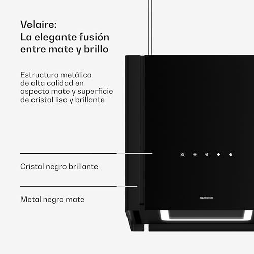 Detalle 2 de Klarstein Velaire: Campana extractora de techo A++ con 601 m³/h y altura ajustable