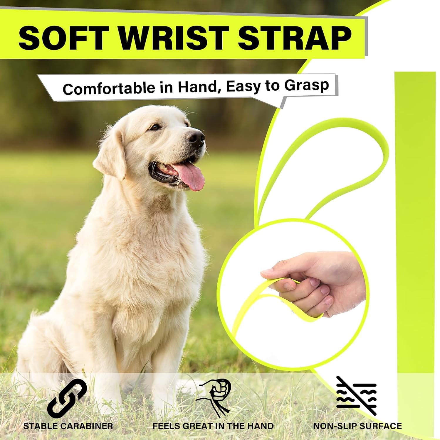 Detalle 2 de Loutep Waterproof Biothane Long Line: 3m to 20m Training Leads for Dogs