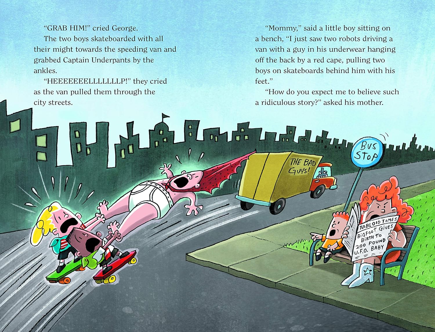 Detalle de Captain Underpants: Two Pant-tastic Novels in One (Full Colour!): 1 – kolorowy tom dwóch powieści