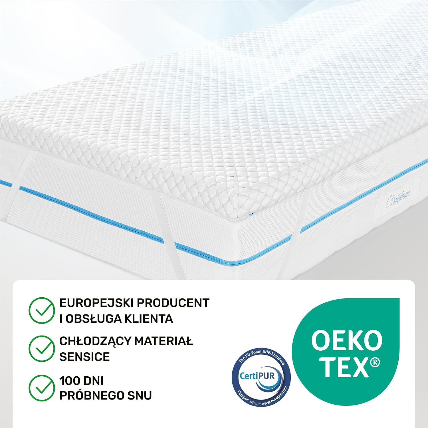 Thumbnail 2 de Dailydream NIVG3003 Model M – nakładka memory 180 × 200 × 5 cm Cool Touch