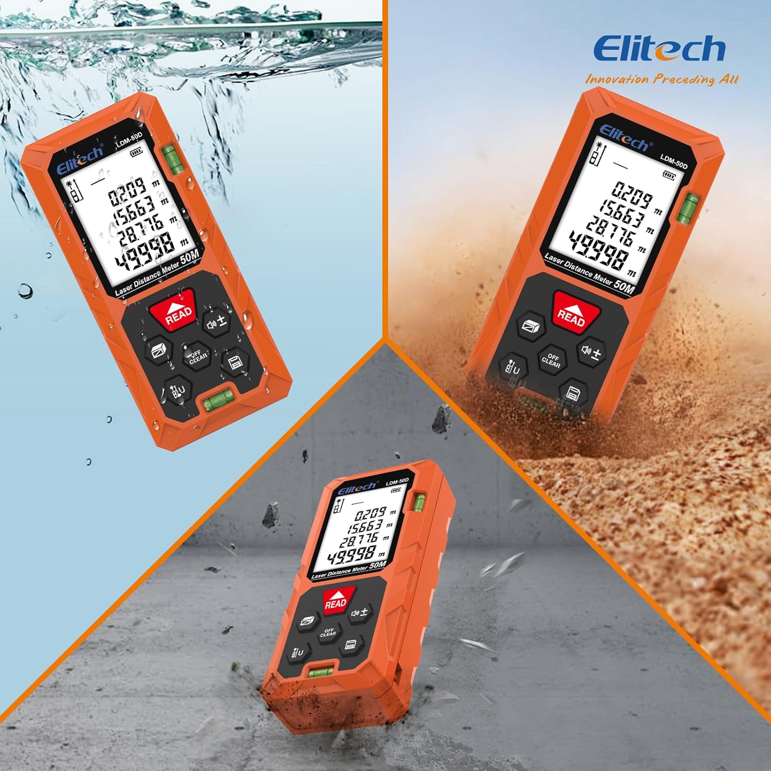 Thumbnail 5 de Elitech Télémètre Laser 50 m