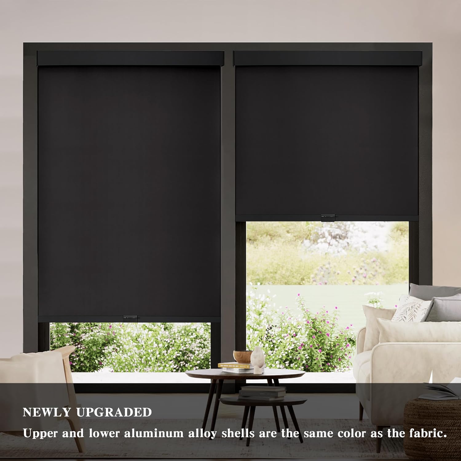 Detalle 2 de AOSKY Blackout Roller Shades for Windows 30" W x 72" H
