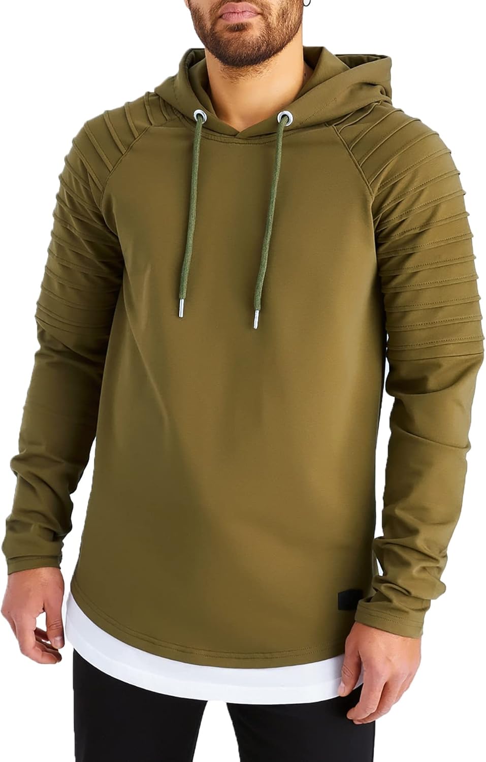 Detalle de Leif Nelson LN8155 Sweat-shirt à capuche pour homme - coupe ajustée, coton, style moderne