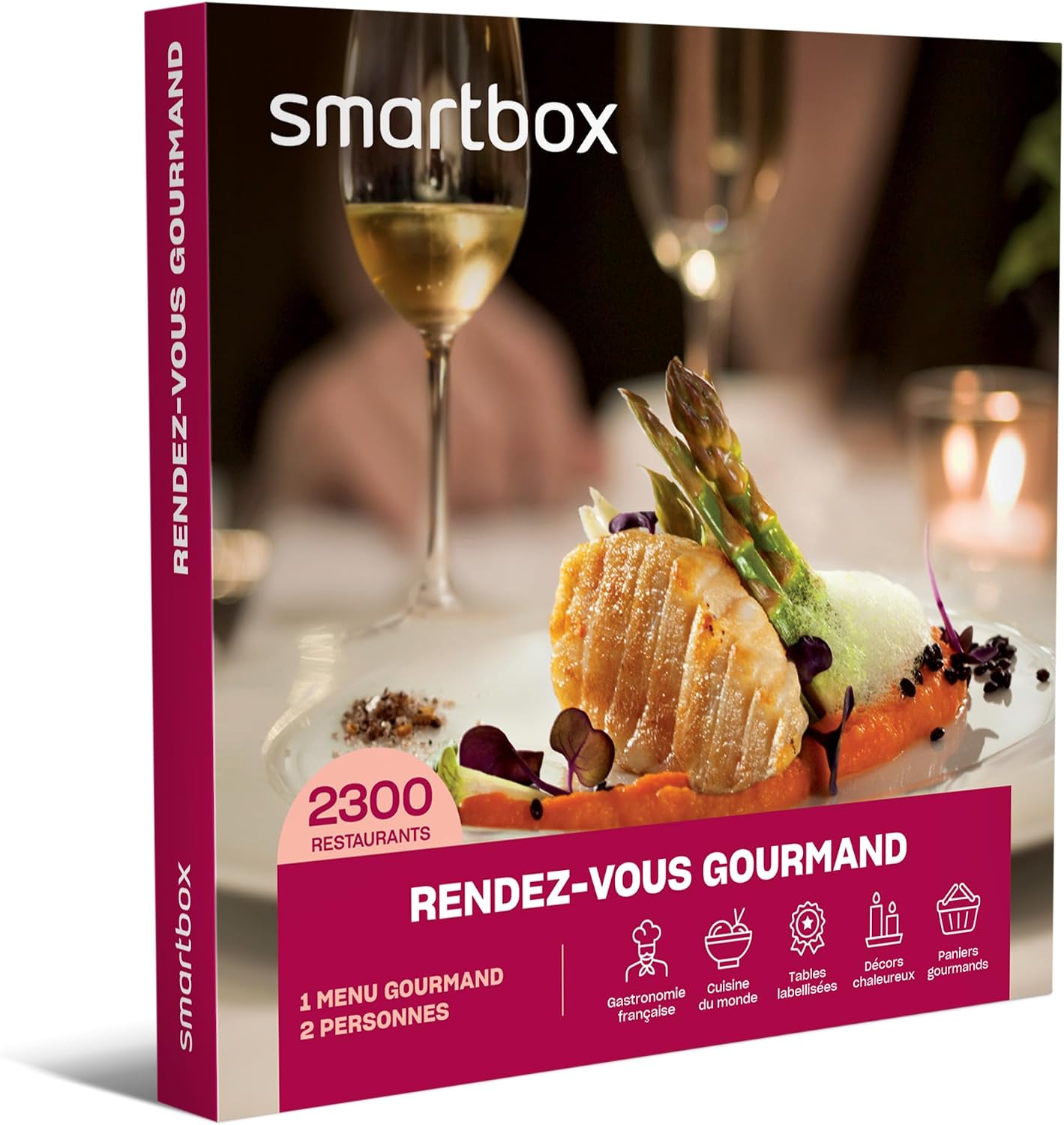 Detalle 2 de Smartbox Coffret Tête-à-tête gourmand 10 mois