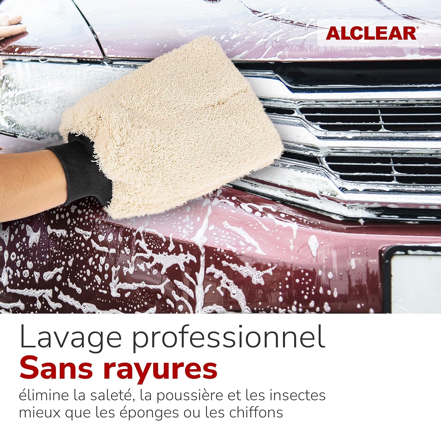 Thumbnail 5 de ALCLEAR Gant de Lavage Microfibre Auto – Premium, sans rayures, absorption élevée
