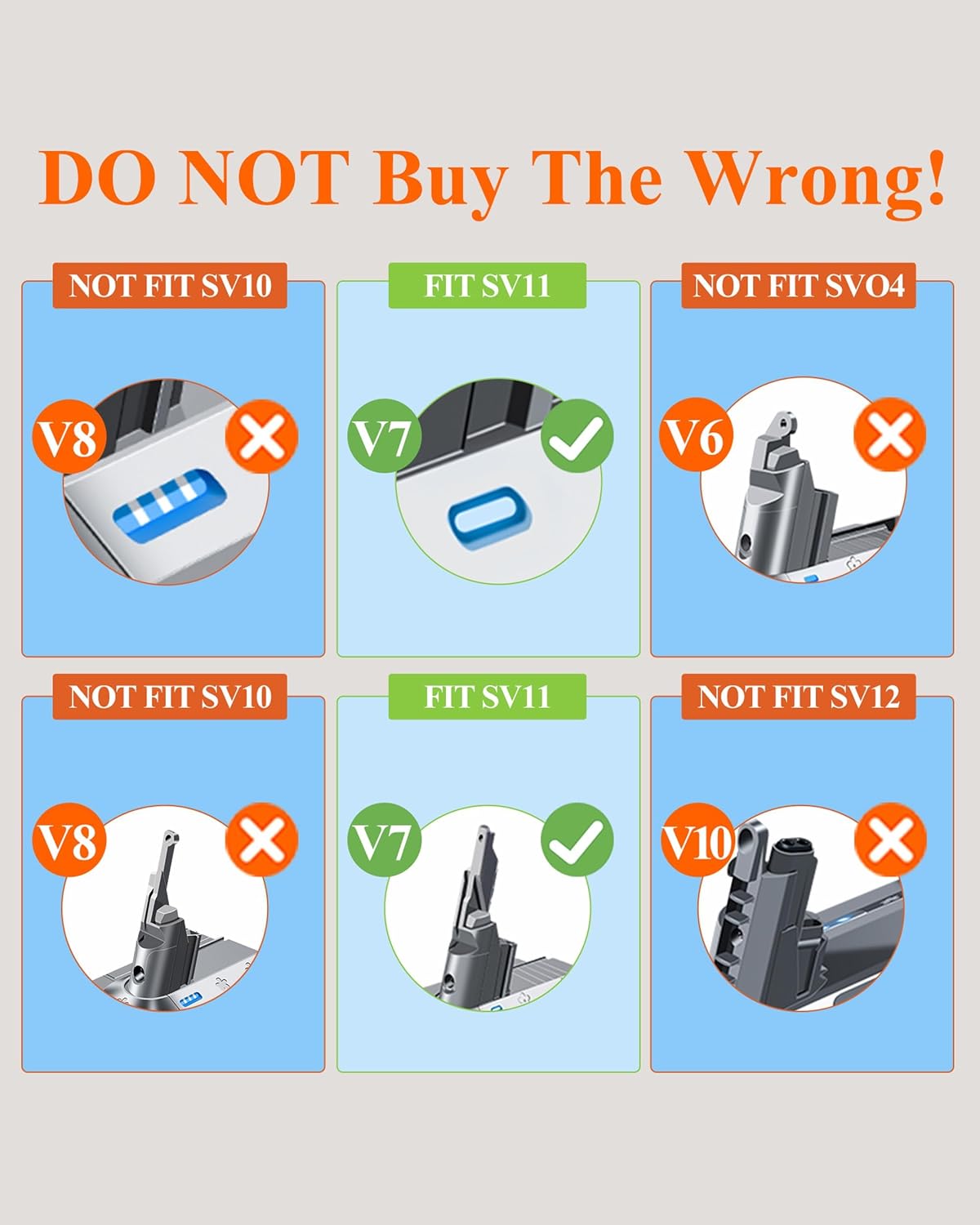 Thumbnail 3 de DTK SV11 21.6V Replacement Battery for Dyson V7, 4.5Ah Li-ion