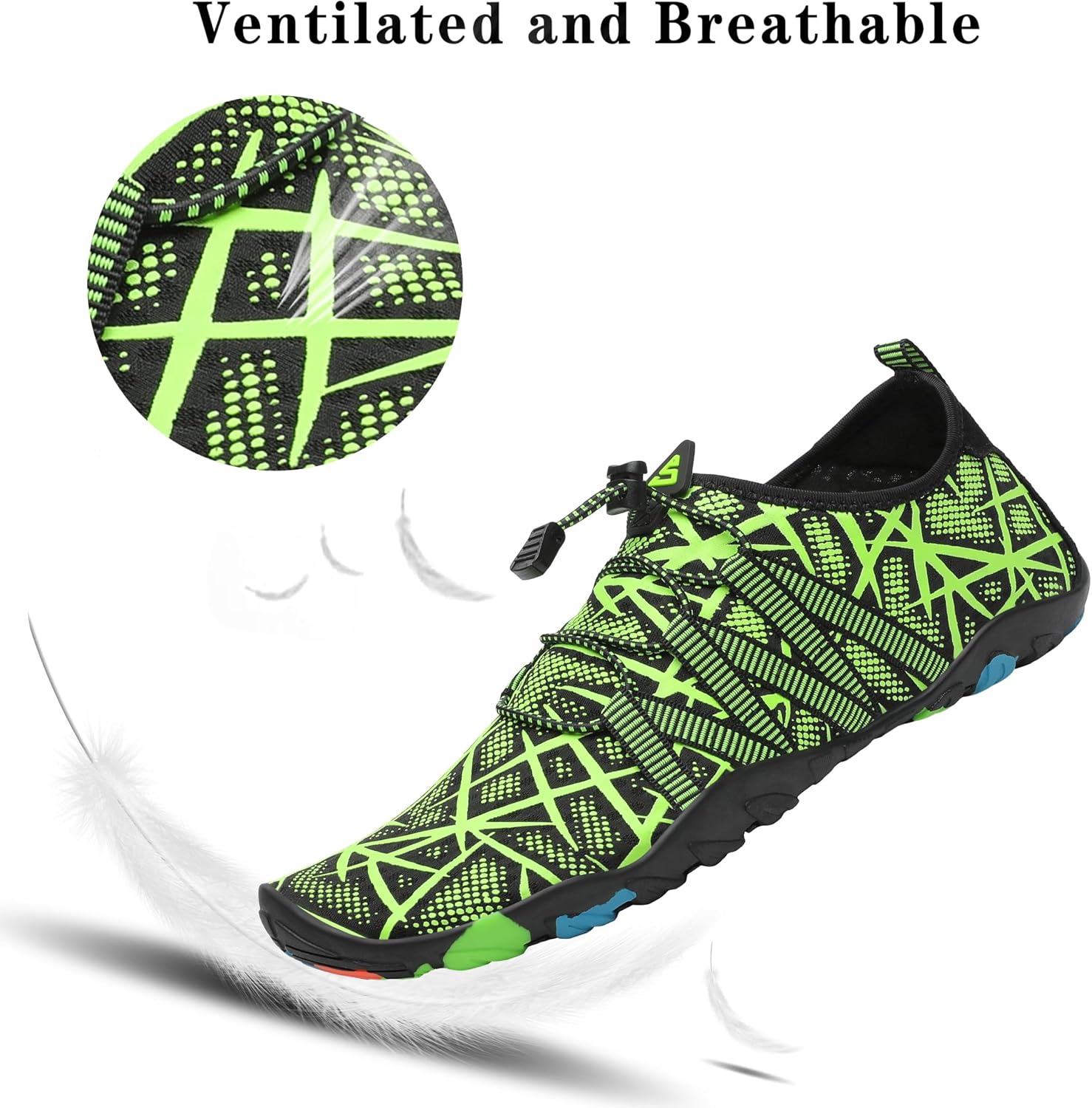 Detalle de SAGUARO Badeschuhe – Aquaschuhe für Damen, Herren und Kinder, GR.35-48