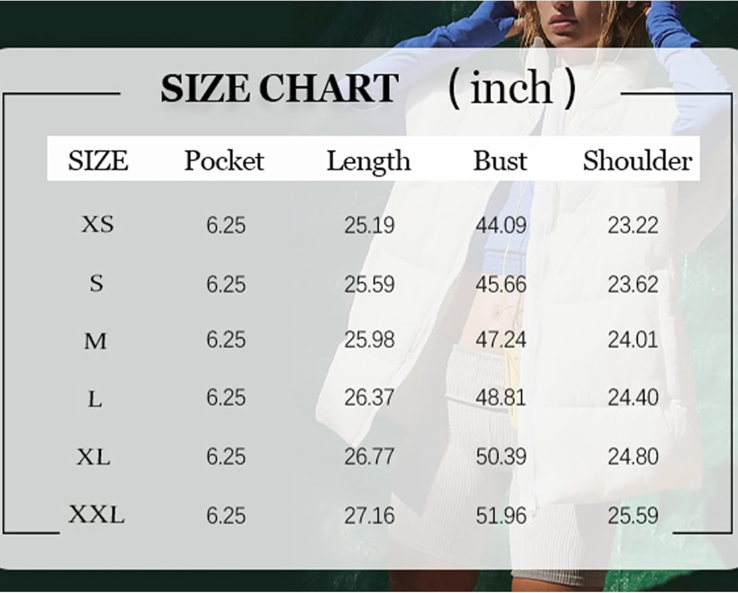 Thumbnail 5 de Songling Oversized Puffer Vest Stand Collar
