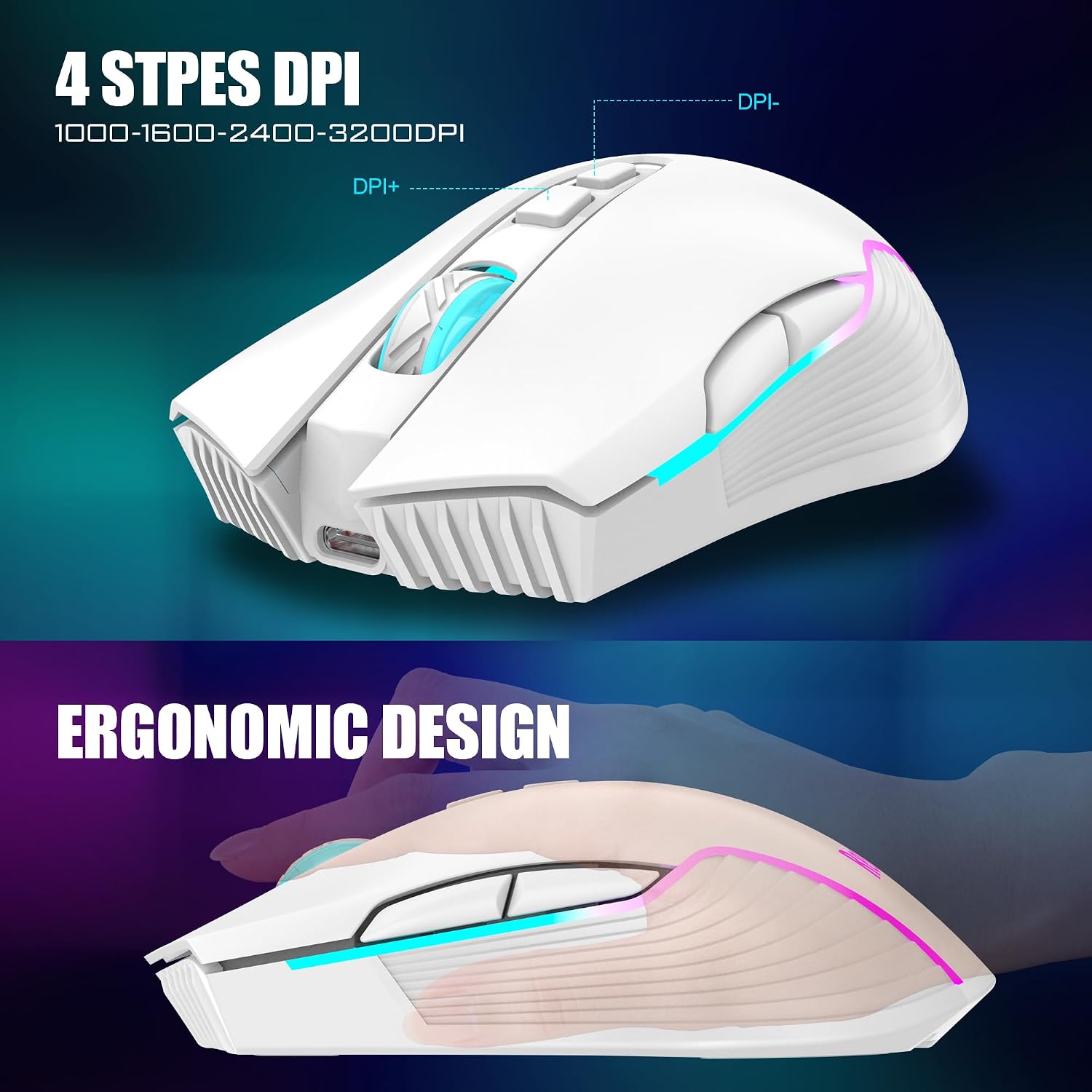 Detalle de RedThunder K10 Wireless Gaming Keyboard and Mouse Combo
