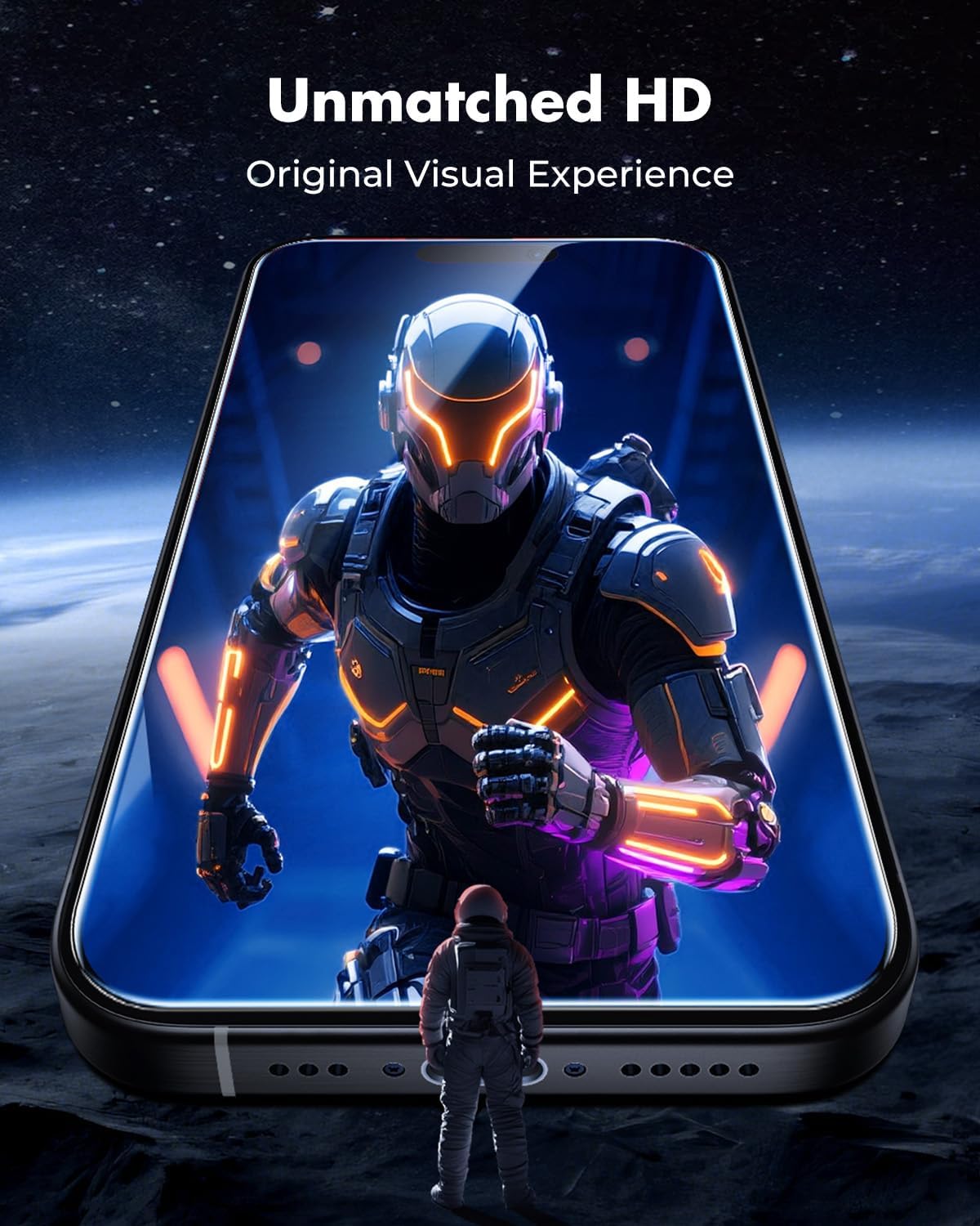 Thumbnail 3 de UNBREAKcable 2-Pack Tempered Glass Screen Protectors for iPhone 15 Pro (9H, HD clarity, easy-install frame)