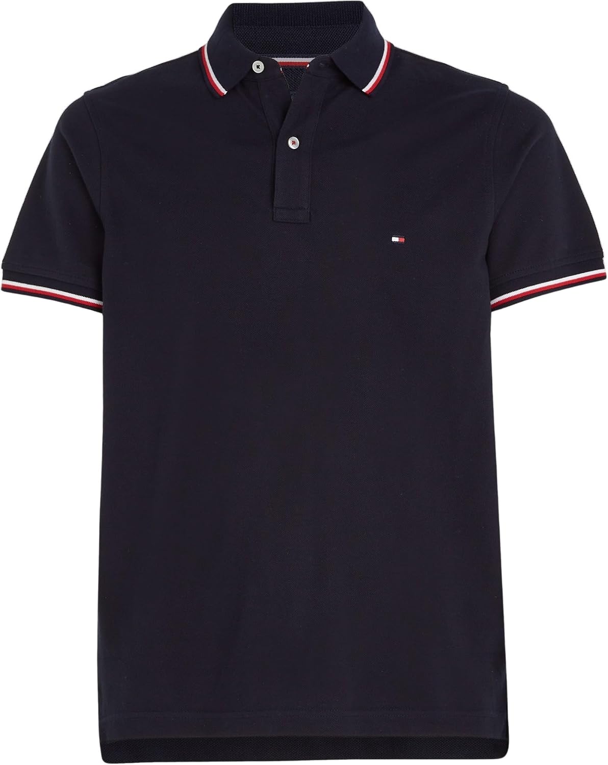 Detalle de Tommy Hilfiger Men's Core Tommy Tipped Slim Polo Mw0mw13080 S/S Polo