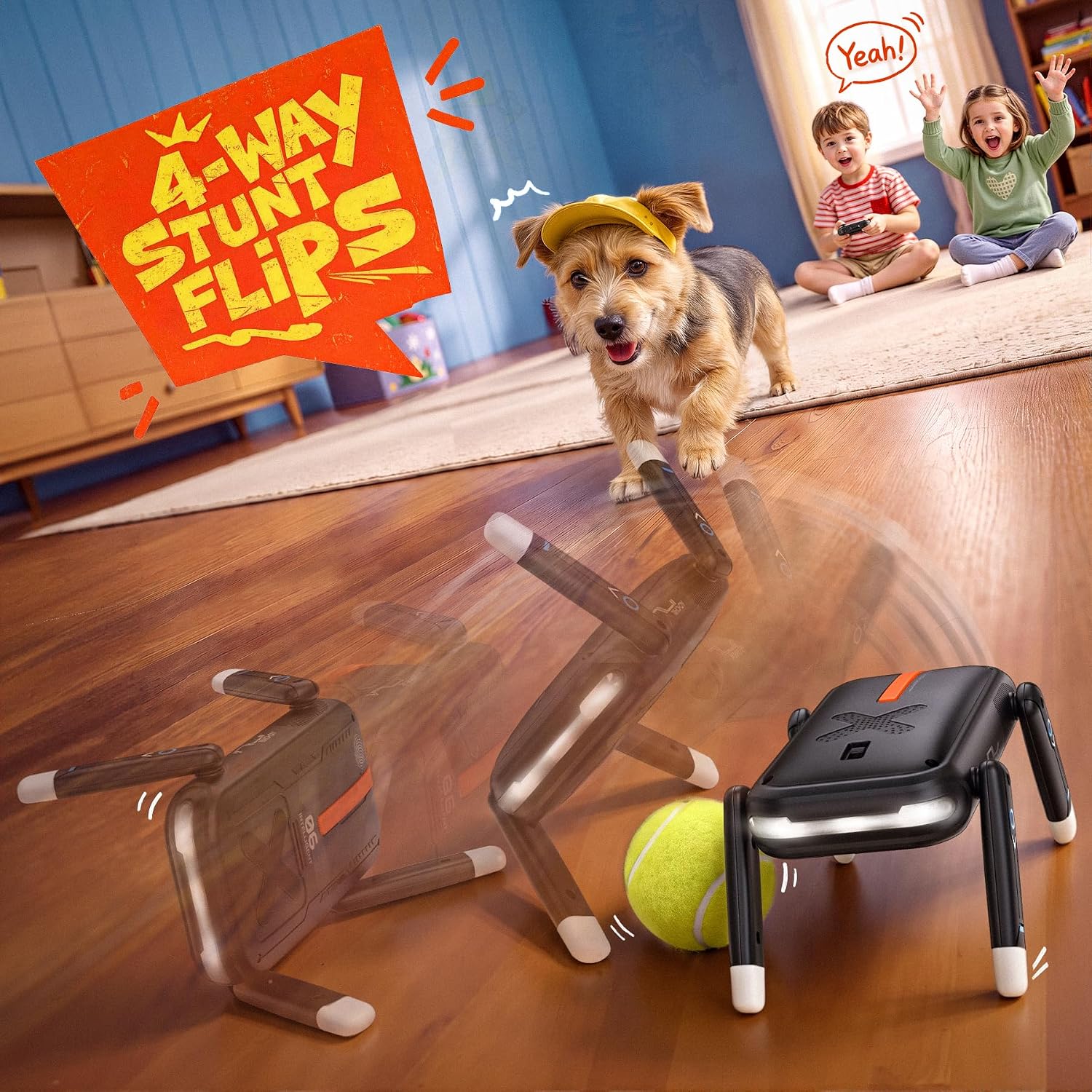 Detalle de Ruko R1 Mini Robot Dog with 4-Way Flips, Gesture Control and Programming