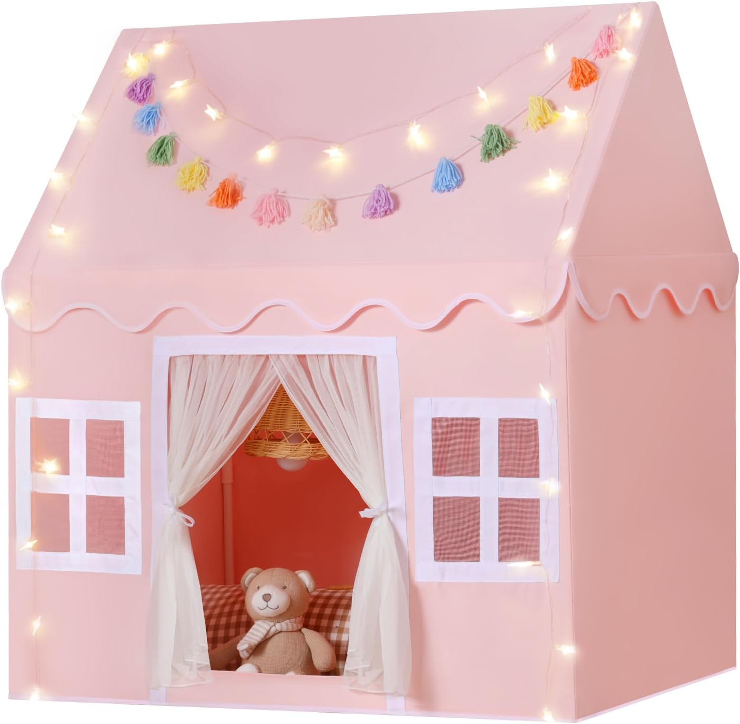Detalle de Senodeer Kids Play Tent with Star Lights 🎪