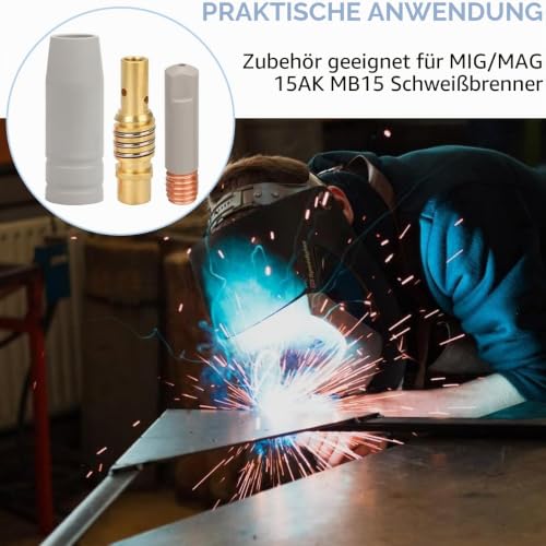 Thumbnail 6 de EATBALE MIG/MAG-Zubehörset für 15AK/MB15 mit beschichteten Gasdüsen und 0,8-mm-Kontaktspitzen